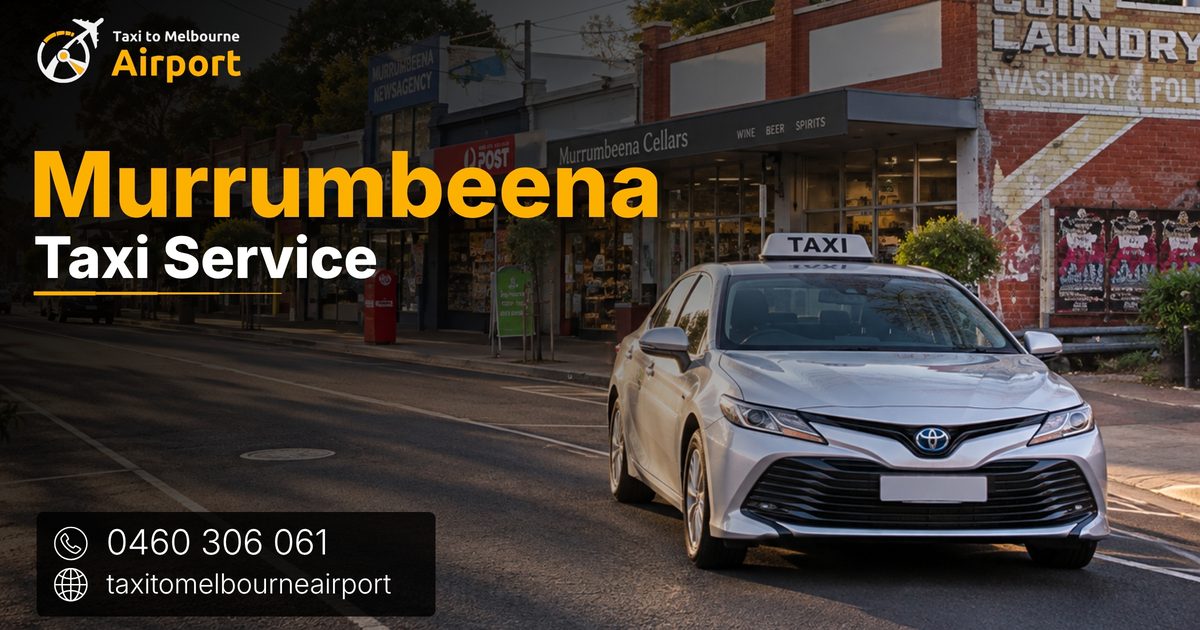 Taxi to Melbourne Airport on a street in Murrumbeena