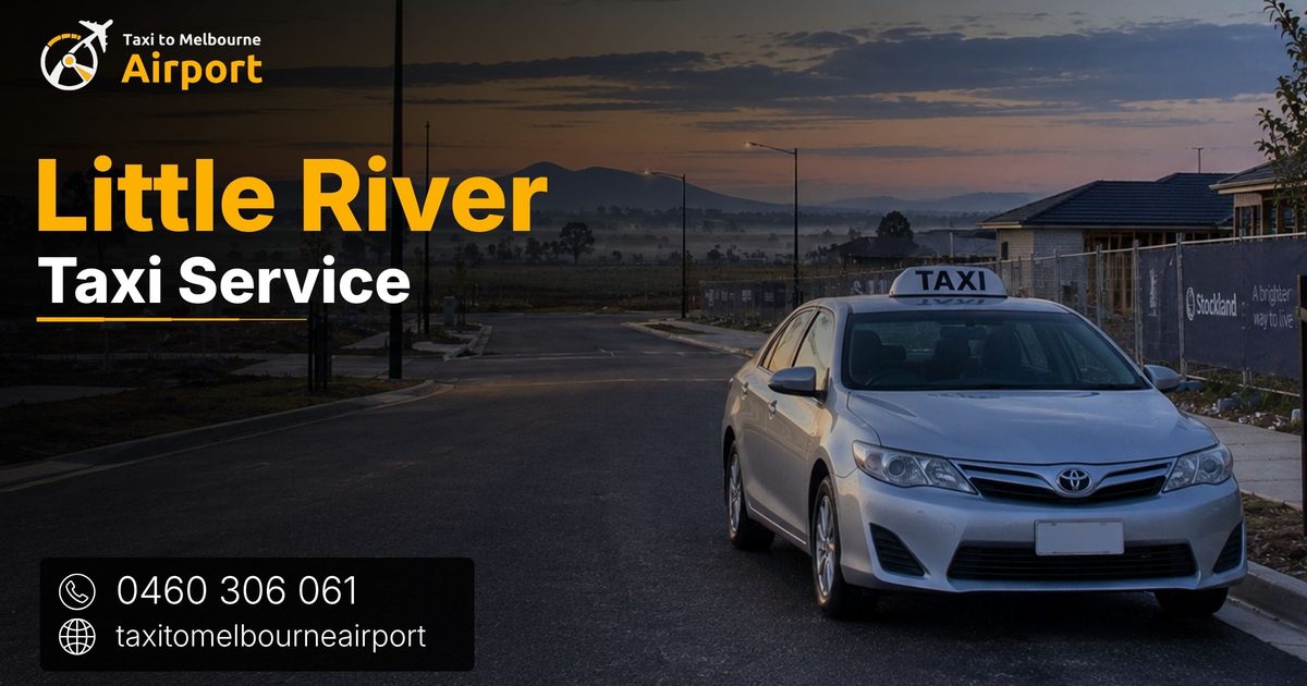 Taxi to Melbourne Airport on a street in Little River