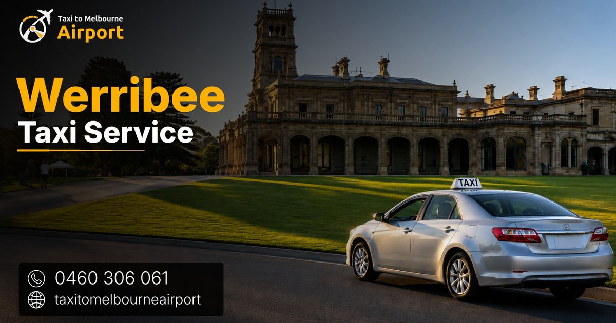 Taxi to Melbourne Airport on a street in Werribee